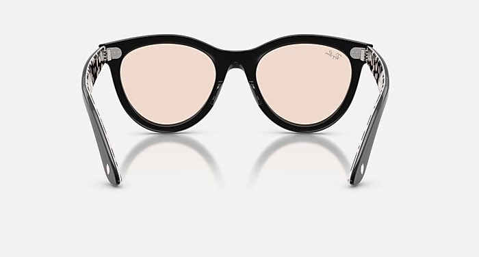 WAYFARER WAY SAKURA LIMITED Sunglasses in Black and Pink - RB2241F
