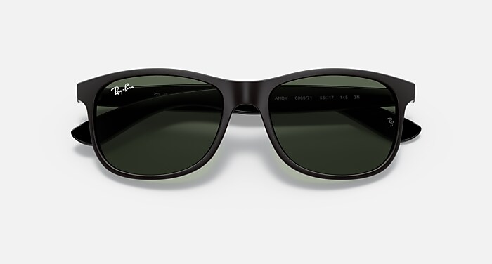 ANDY Sunglasses in Black and Green (55-17) - RB4202 | Ray-Ban® US