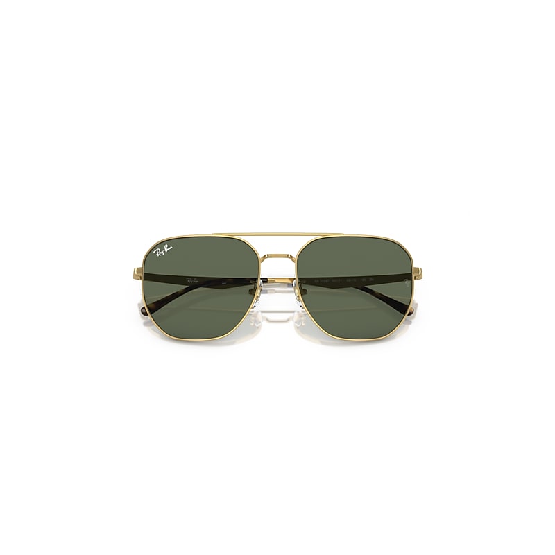 RB3724D Sunglasses in Arista Gold and Dark Green (59-18) - RB3724D