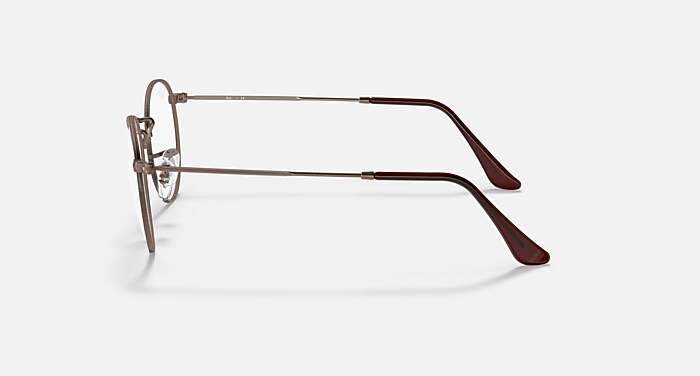 ROUND METAL OPTICS Eyeglasses with Bronze/Copper and Clear (50-21