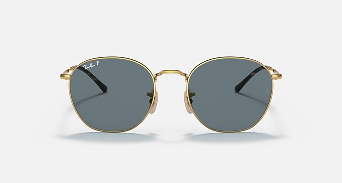 ROB Sunglasses in Arista Gold and Dark Blue Polarized - RB3772