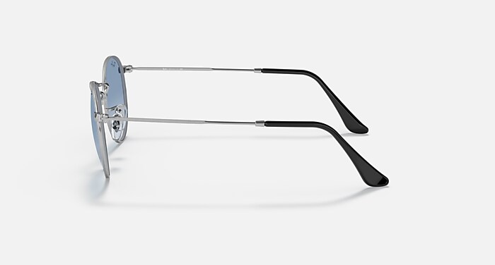ROUND METAL X THE ONES Sunglasses in Silver and Blue (50-21