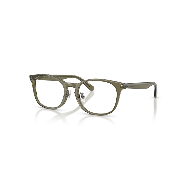 Ray-Ban Eyeglasses Unisex Rb5386 Optics - Transparent Brown Heart Frame Clear Lenses Polarized 51-19