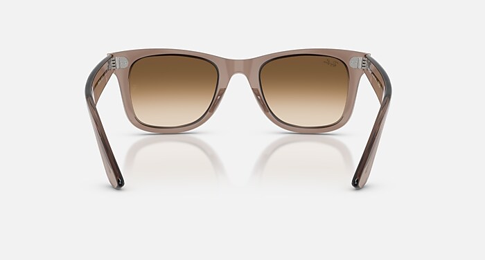 WAYFARER EASE サングラス 透明ライトブラウン と クリア諧調 ブラウン