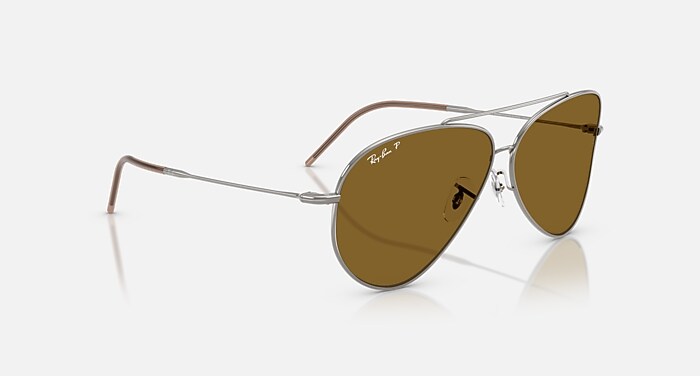 AVIATOR REVERSE ポラライズド（偏光） サングラス ガンメタル と