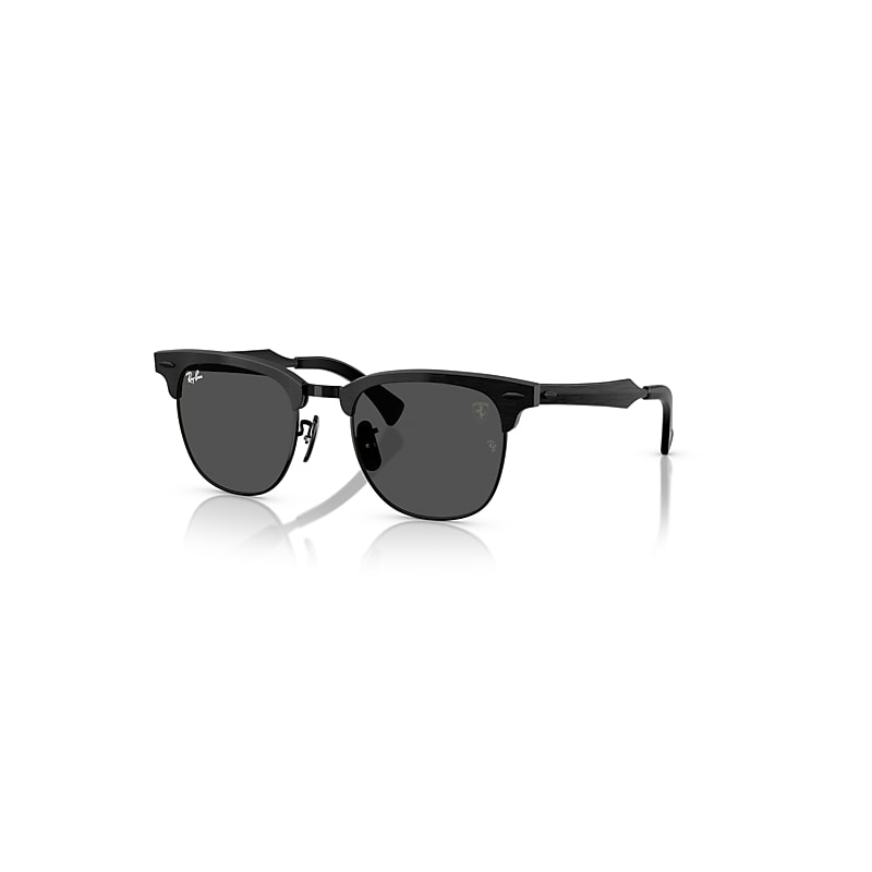 Ray-Ban Sunglasses   Scuderia Ferrari Collection - Brushed Black Frame Grey Lenses 51-21, RB3807M