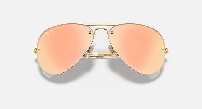 RB3449 Sunglasses in Arista Gold and Copper Mirror (59-14