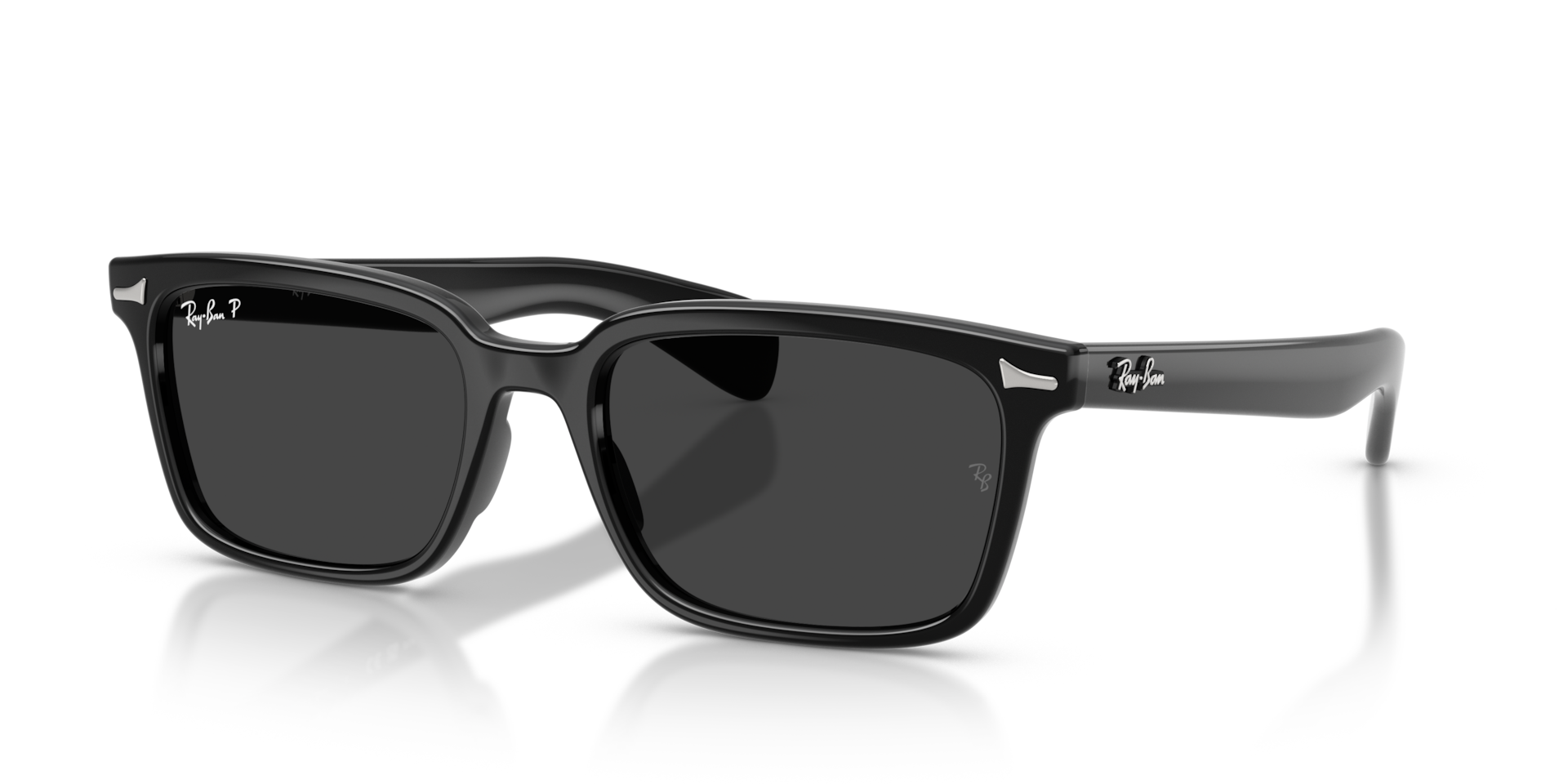 BRUNEL Polarized Sunglasses in Black and Polarized Black (56-19