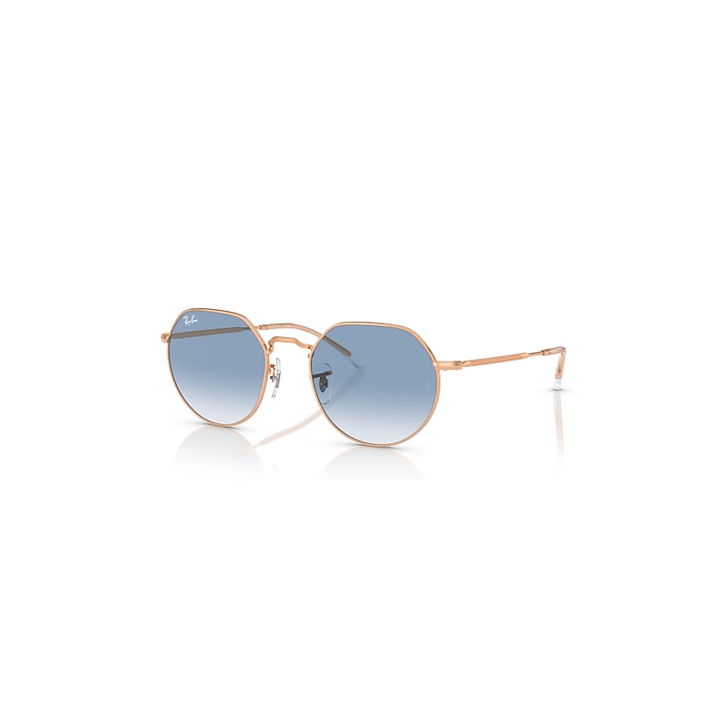Ray-Ban Sunglasses  Jack - Rose Gold Frame Blue Lenses 51-20, RB3565