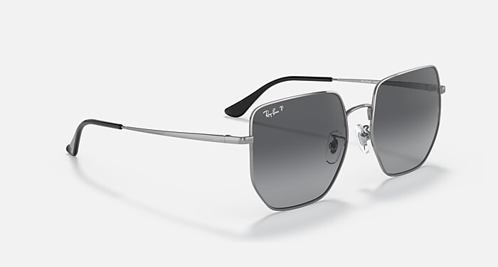 Ray-Ban RB3764D 001/71 サングラス RB3764D Polarized Sunglasses in Gunmetal and Polarized Grey