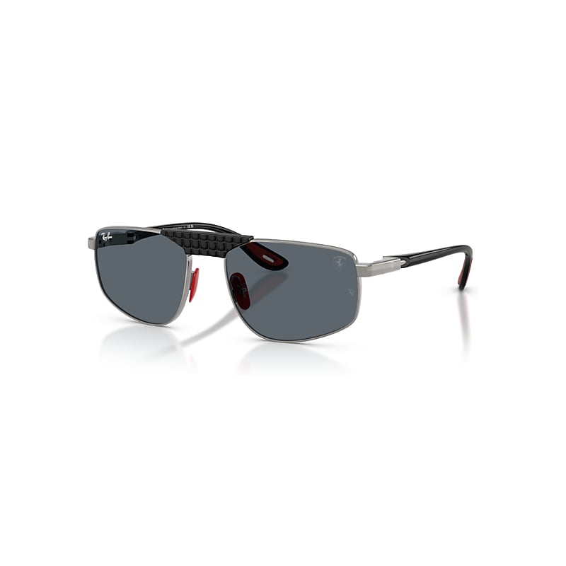 Ray-Ban Sunglasses   Scuderia Ferrari Collection - Black Frame Blue Lenses 58-18, RB3776M