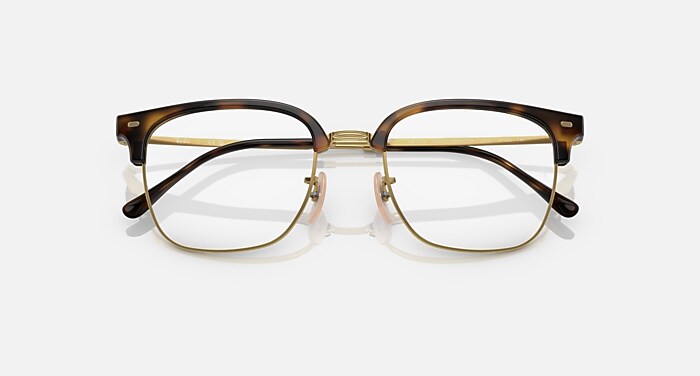 NEW CLUBMASTER OPTICS Eyeglasses with Havana On Gold and Clear (51