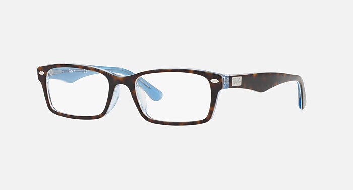 RB5206F Polarized Eyeglasses with Tortoise and Clear (54-18
