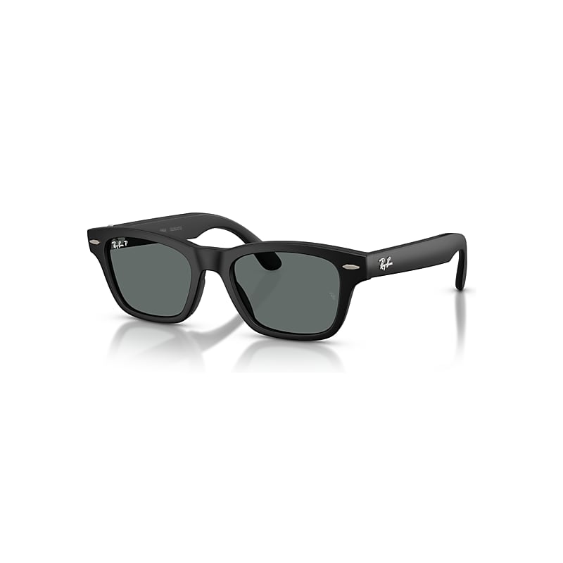 Ray-Ban Meta Audio Burbank Montura Negro Liso Lentes Gris Ai Glasses, RW7005