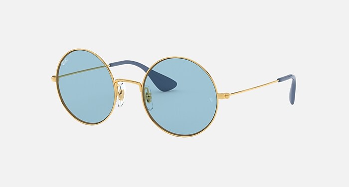 JA-JO Sunglasses in Arista Gold and Light Blue - RB3592 | Ray-Ban