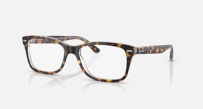 RB5428 OPTICS メガネ ブラック と クリア (55-17) - RB5428F