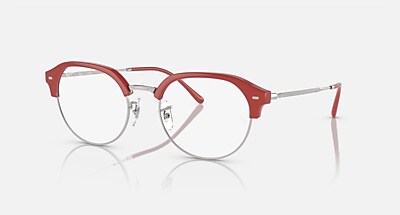 RB7229 OPTICS Eyeglasses with Black On Silver and Clear (53-20