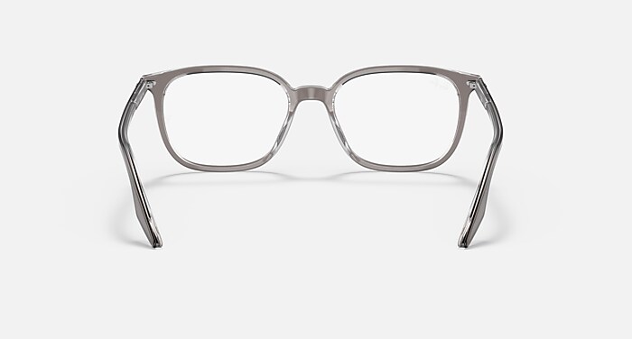 RB5362 OPTICS Polarized Eyeglasses with Grey On Transparent and