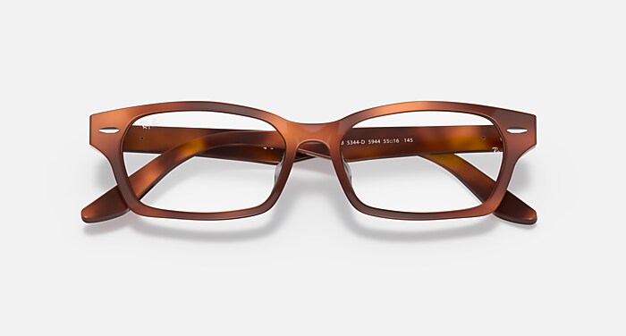 レイバン公式ストア】 Ray-Ban® RB5344 OPTICS メガネ | ブラウン