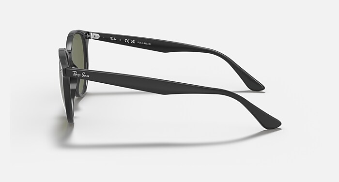 Ray-Ban RB4305 サングラス RB4305 Polarizada Óculos de Sol em Preto e G-15 Verde Polarizado
