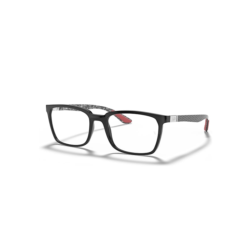 Ray-Ban Eyeglasses Man Rb8906 Optics - Shiny Black Frame Clear Lenses 54-19