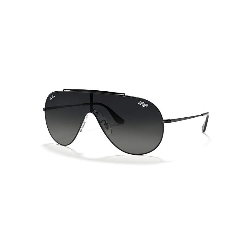 Ray-Ban , Sunglasses, Unisex, Black, 33 Mm, Wings Mask Sunglasses - Image 5