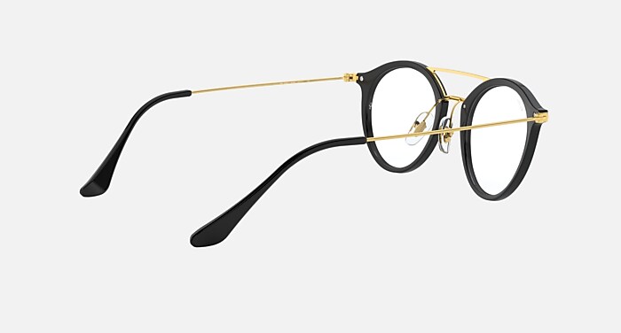 RB7097 Polarized Eyeglasses with Black and Clear (49-21) - RB7097