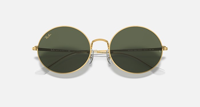 Ray-Ban ゴールドラウンドサングラス レイバン公式ストア】 Ray-Ban® OVAL 1970 サングラス | ゴールド X G