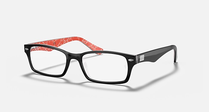 RB5206 OPTICS Eyeglasses with Black On Red Frame - RB5206  display picture 1