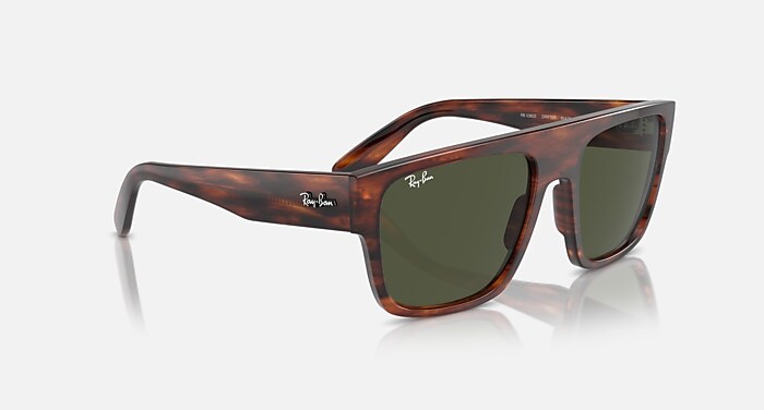 DRIFTER Sunglasses in Striped Havana and Green (57-20) - RB0360S