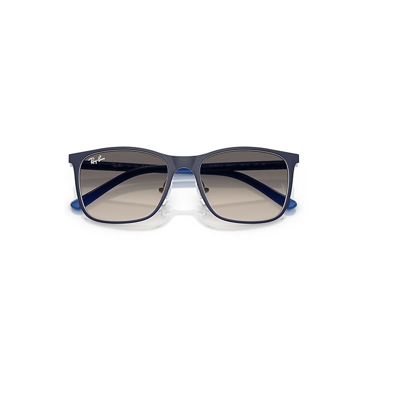 Ray-Ban Rb9551s Kids Sunglasses Blue Frame Grey Lenses 48-16