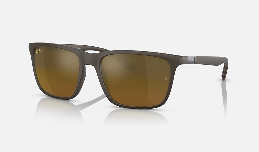 【希少】Ray-Ban レイバン　ブラウン系　サングラス　チタン　美品　スポーツ レイバン公式ストア】 Ray-Ban® RB4385 POLARIZED+ LENSES サングラス