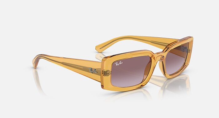 KILIANE BIO-BASED Sunglasses in Transparent Yellow and Dark Violet