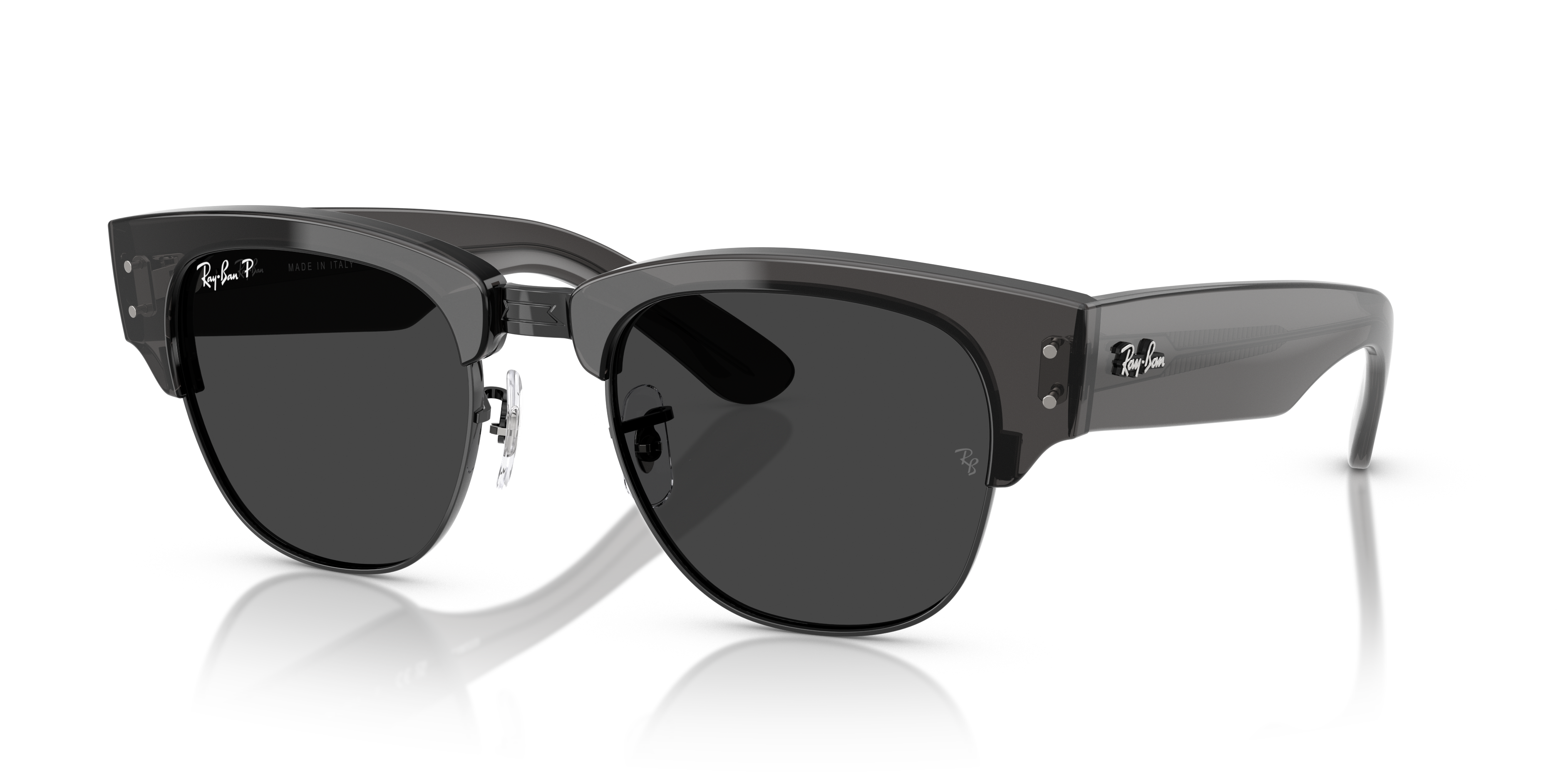 MEGA CLUBMASTER X THE ONES Sunglasses in Transparent Black and