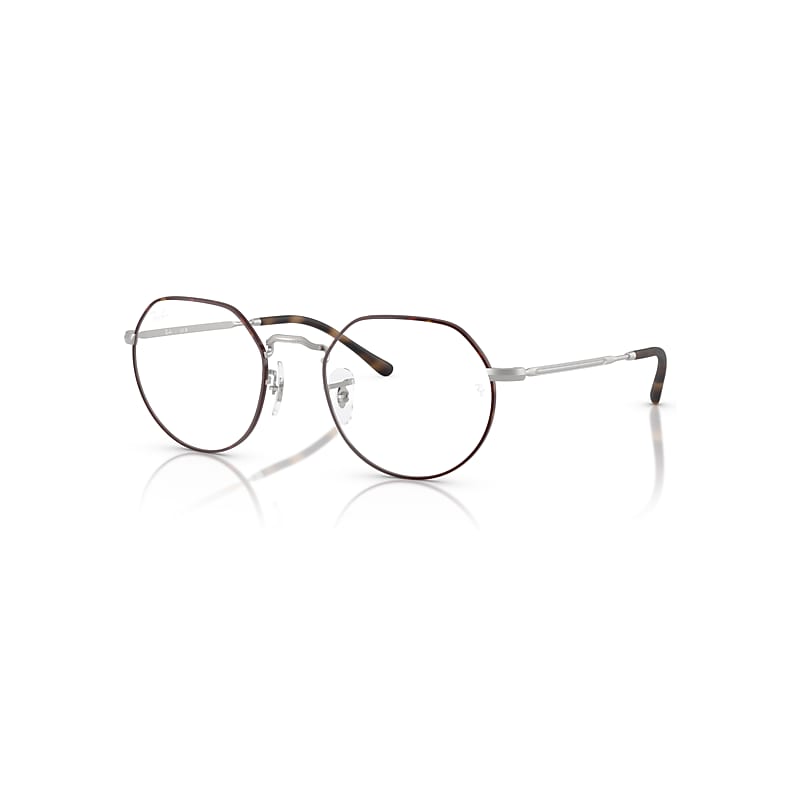 Ray-Ban Eyeglasses  Jack Optics - Matte Silver Frame Clear Lenses Polarized 51-20, RX6465