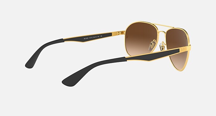 RB3549 Sunglasses in Gold and Gradient Brown (58-16) - RB3549