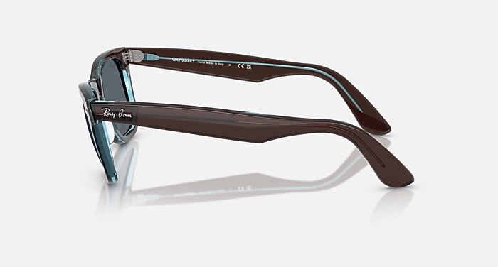 ORIGINAL WAYFARER CLASSIC Sunglasses in Brown On Transparent Blue