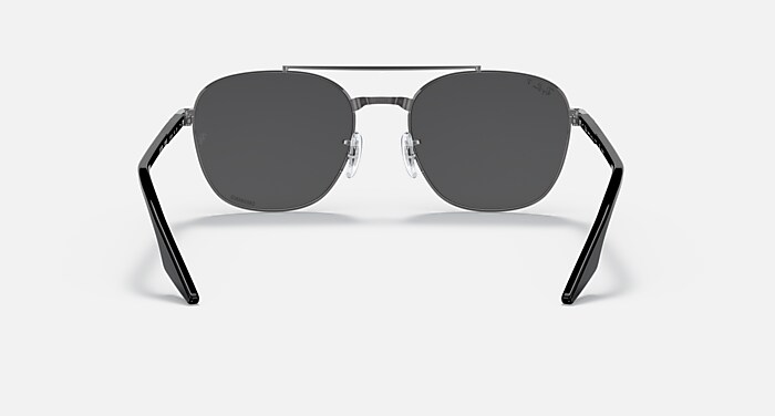 RB3688 POLARIZED+ LENSES Sunglasses in Gunmetal and Dark Grey