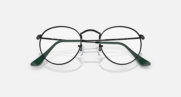 ROUND METAL OPTICS Eyeglasses with Black and Clear (47-21