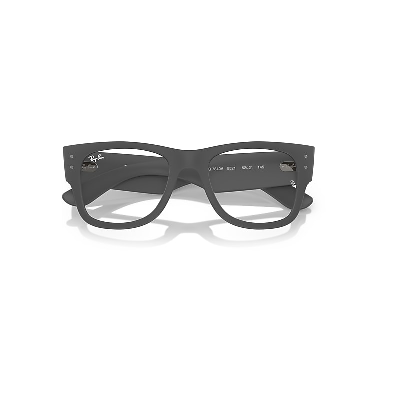 Ray-Ban Mega Wayfarer Optics Liteforce Eyeglasses Sand Grey Frame Clear Lenses Polarized 50-21