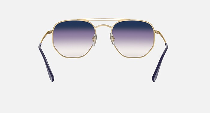 RB3609 Sunglasses in Gold and Violet/Blue Gradient Mirror - RB3609