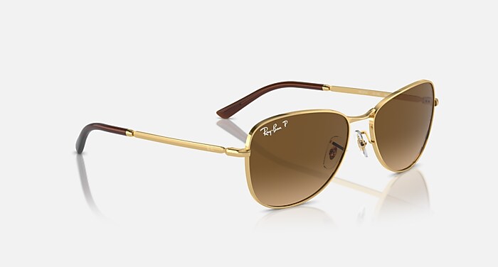 RB3733 Polarized Sunglasses in Arista Gold and Brown Polarized (59