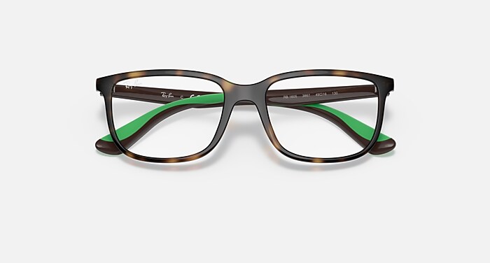 RB1605 OPTICS KIDS Polarized Eyeglasses with Havana and Clear (47