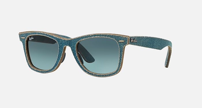 ORIGINAL WAYFARER DENIM Sunglasses in Light Blue Denim and Blue 