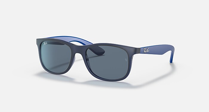 RB9062S KIDS Sunglasses in Transparent Blue and Dark Blue (48-16