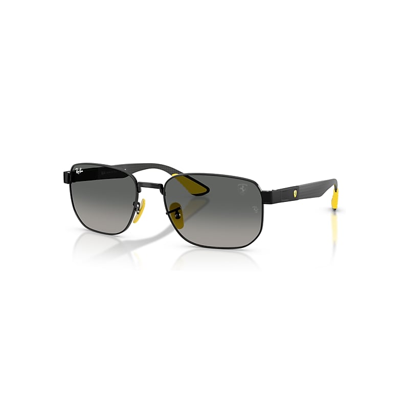 Ray-Ban Sunglasses   Scuderia Ferarri Collection - Matte Black Frame Grey Lenses 59-19, RB8329M