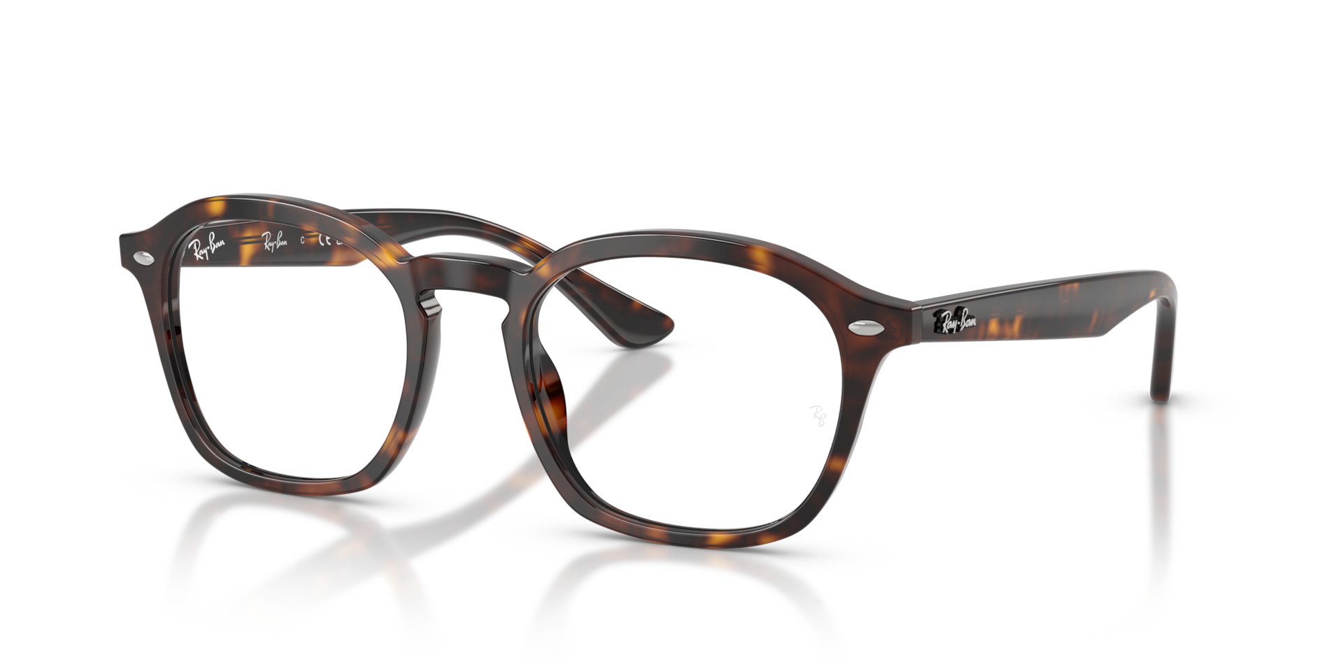 RB5451 OPTICS Eyeglasses with Havana and Clear (50-20) - RB5451