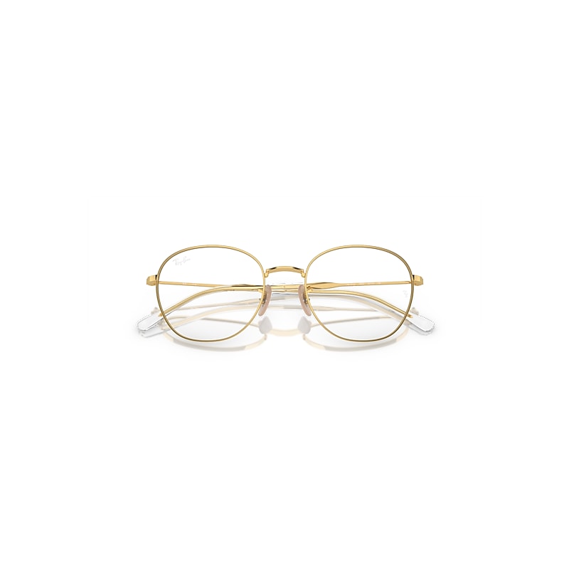 Ray-Ban Eyeglasses Arista Gold Frame Lenses Polarized 53-20
