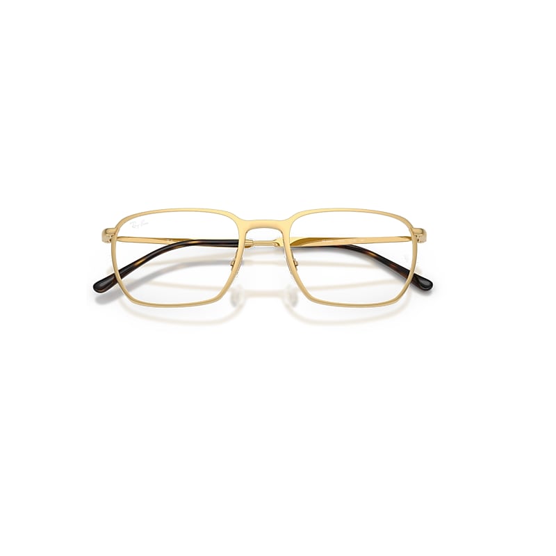 Ray-Ban Rb6549 Optics Optical Arista Gold Frame Clear Lenses Polarized 51-20
