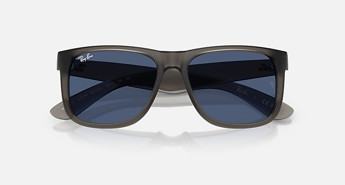 JUSTIN CLASSIC Sunglasses in Opal Grey and Dark Blue - RB4165F